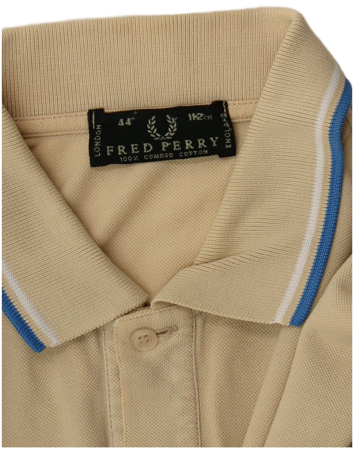 Мужская рубашка поло Fred Perry среднего бежевого цвета