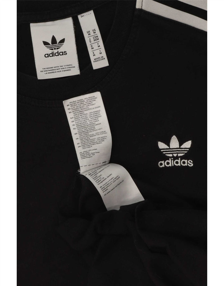 Мужская футболка с рисунком Adidas Top Medium Black Cotton