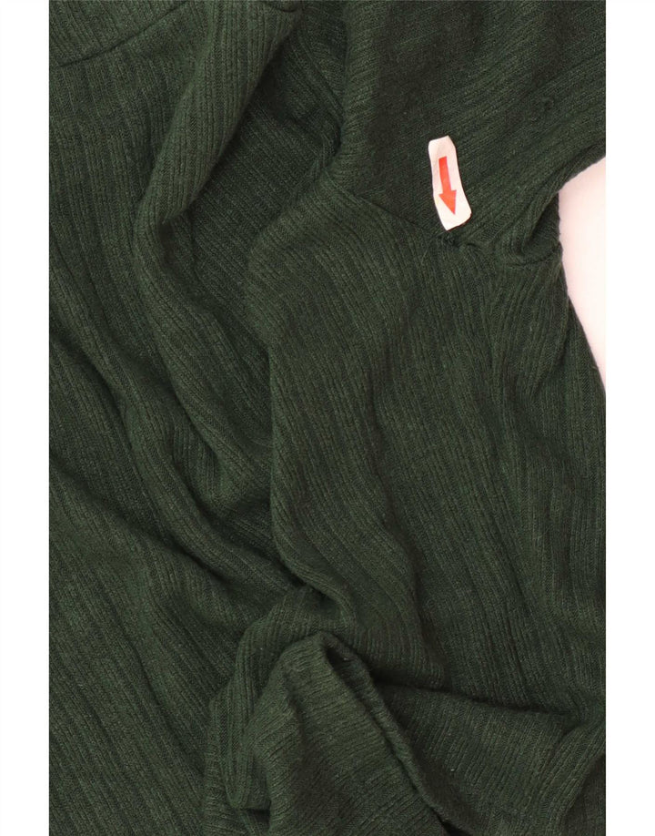 Женская укороченная блузка Zara UK 8, маленькая зеленая вискоза