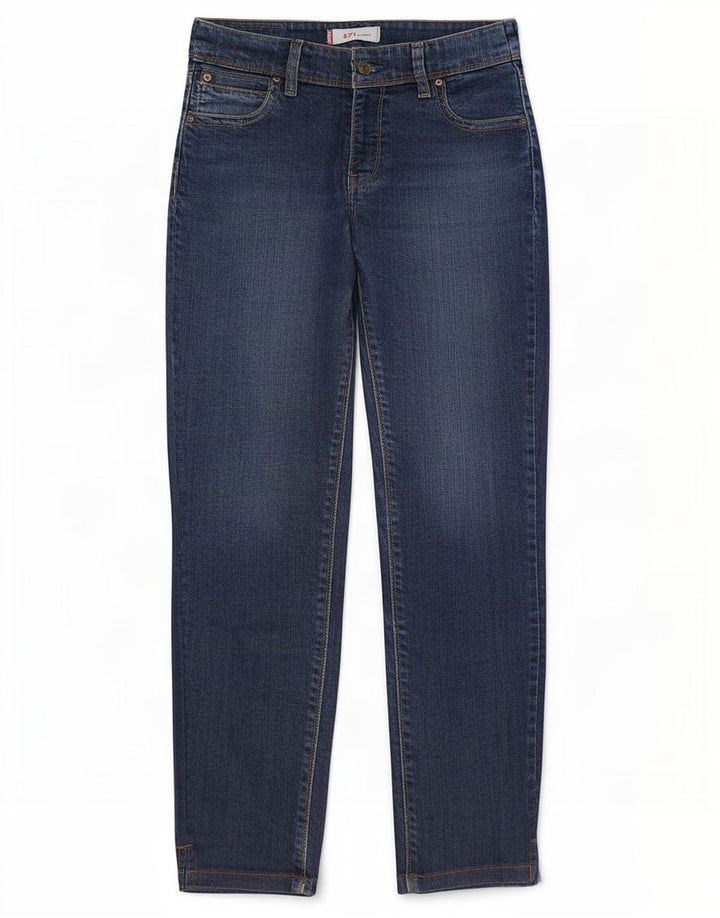 Женские узкие джинсы Levi's 571 W32 L28 синие, хлопок
