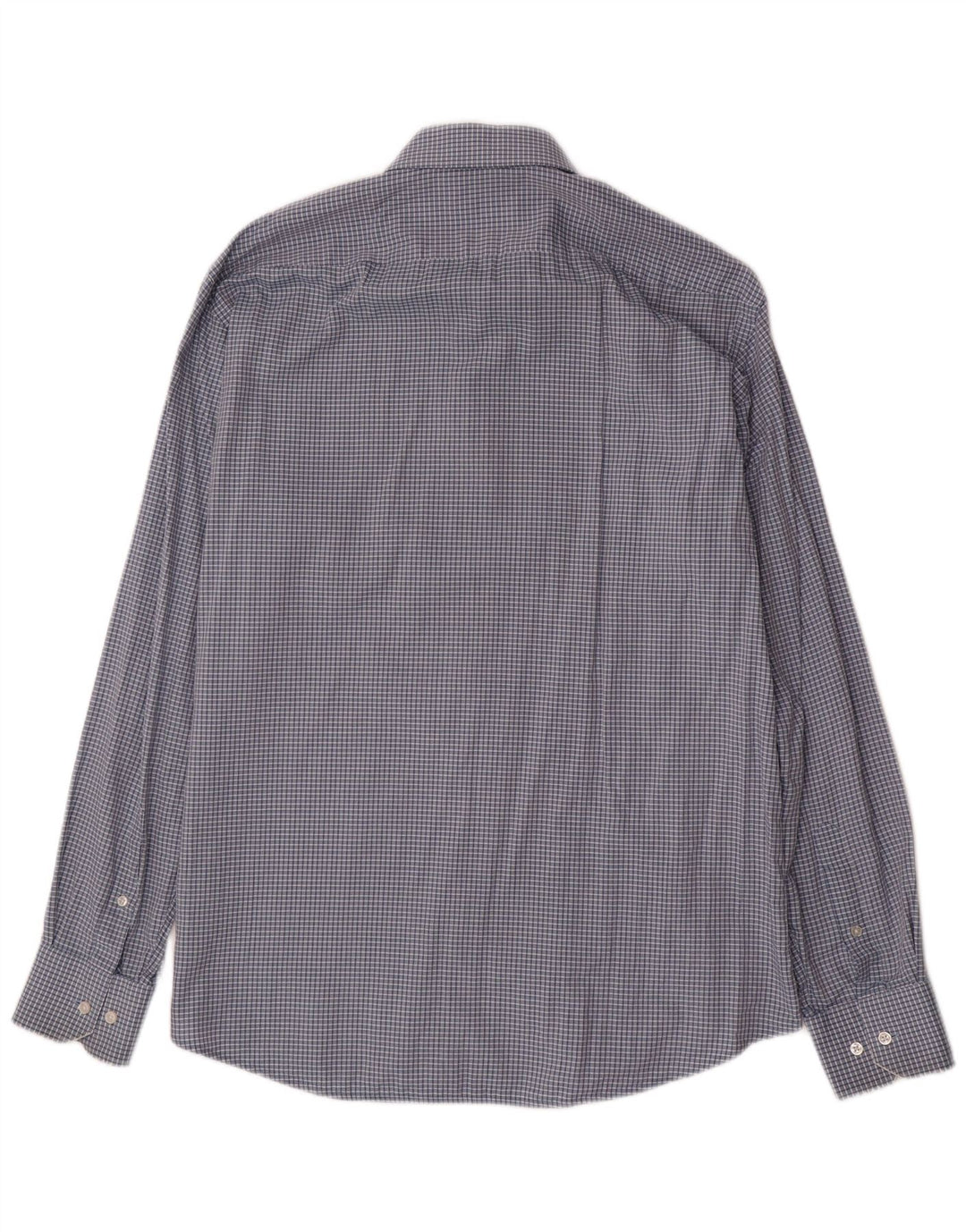 Мужская рубашка стандартного кроя HUGO BOSS, размер 42 16 1/2, большая синяя клетка