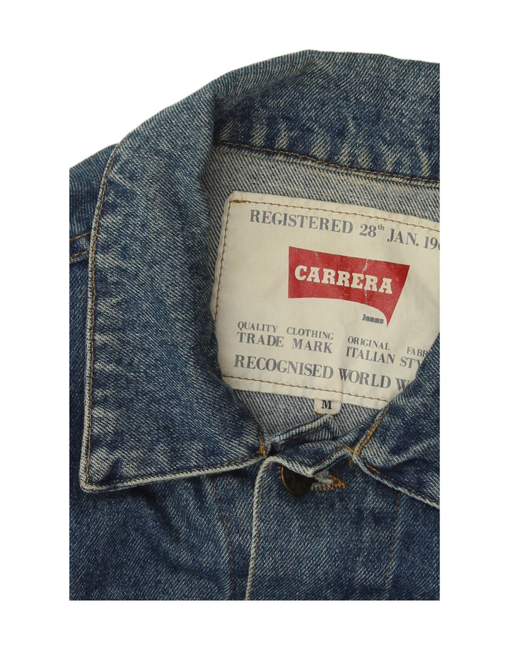 CARRERA Mens Denim Jacket UK 38 Medium Blue Vintage Carrera and Second-Hand Carrera from Messina Hembry 