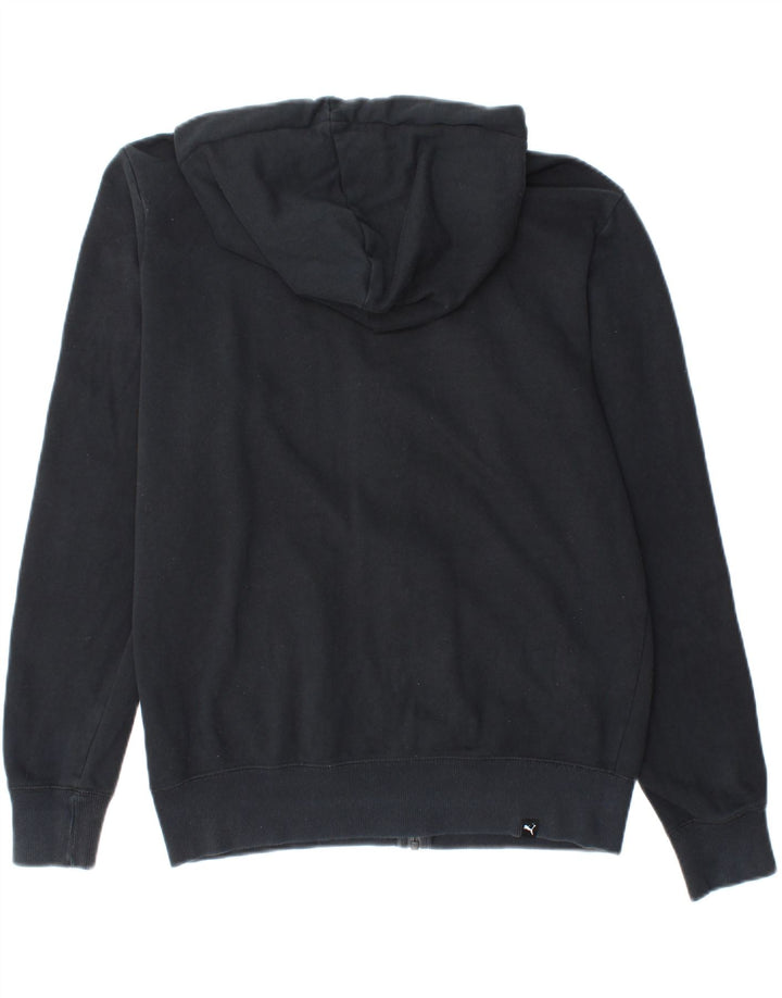PUMA Mens Graphic Zip Hoodie Sweater Medium Black Cotton