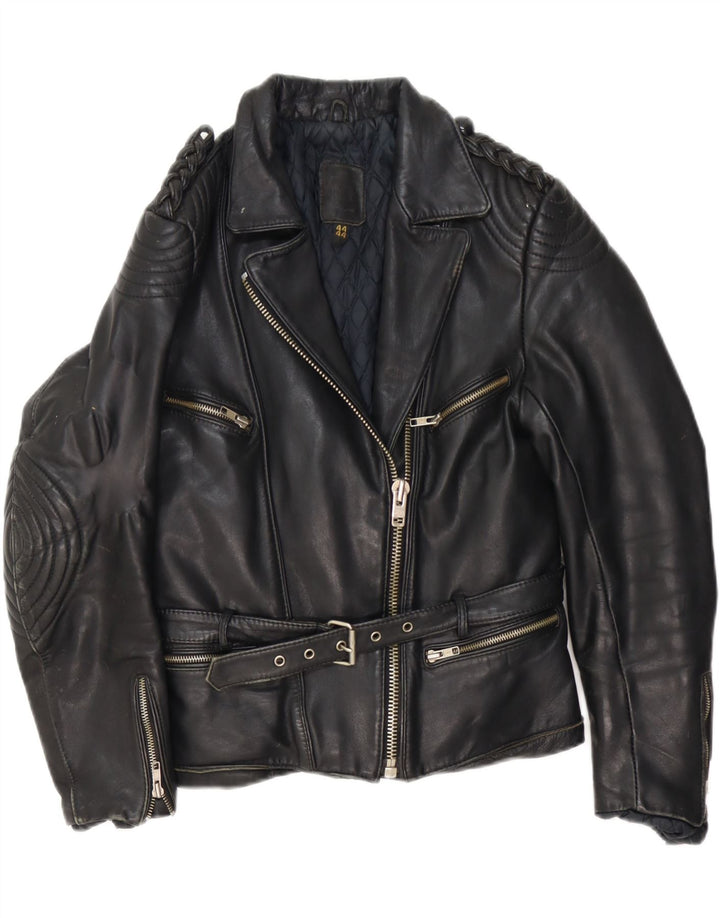 Винтажная женская кожаная косуха IT 44 Medium Black Leather