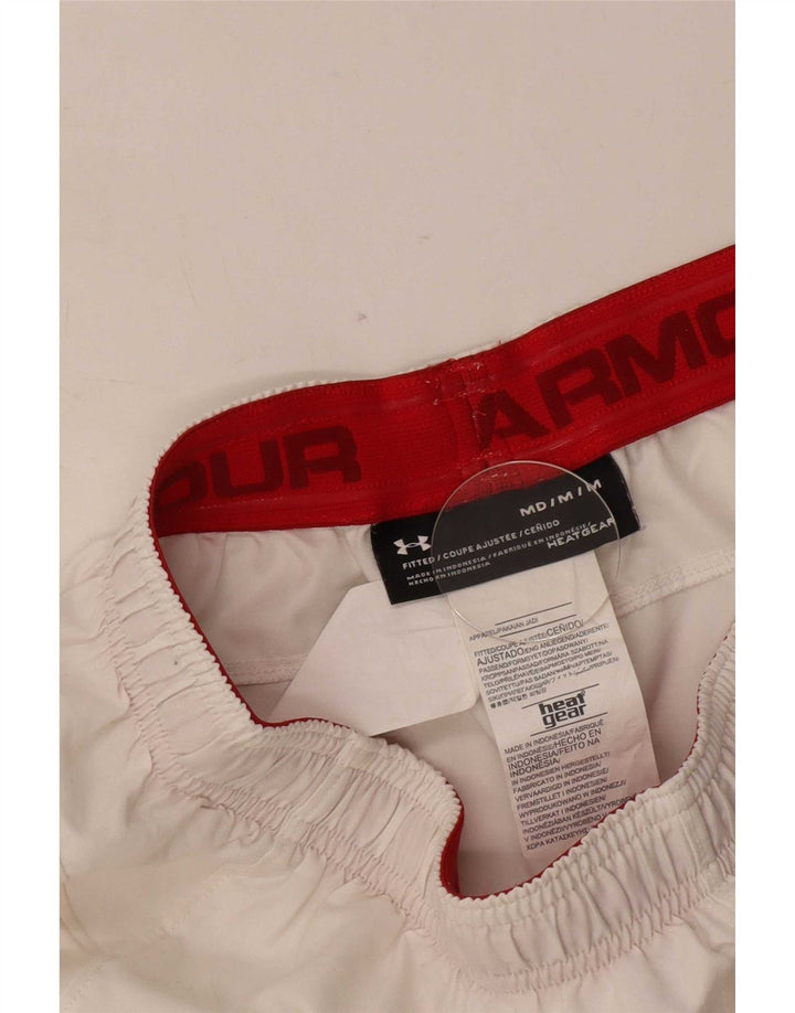 Мужские спортивные шорты Under Armour Heat Gear, средний белый полиэстер с цветными блоками