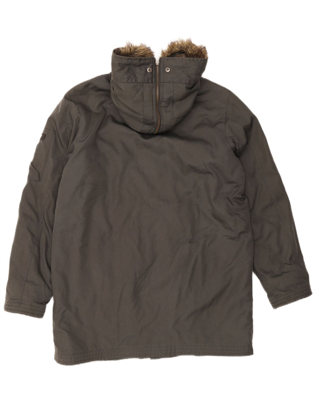 Мужская парка Woolrich с капюшоном UK 40, большая серая