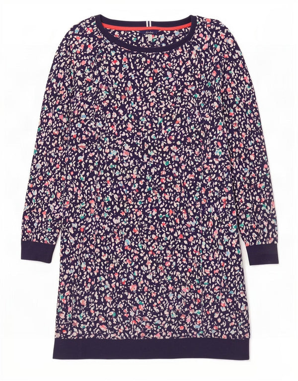 Женское платье-свитшот Joules UK 18 XL, темно-синий хлопок в крапинку