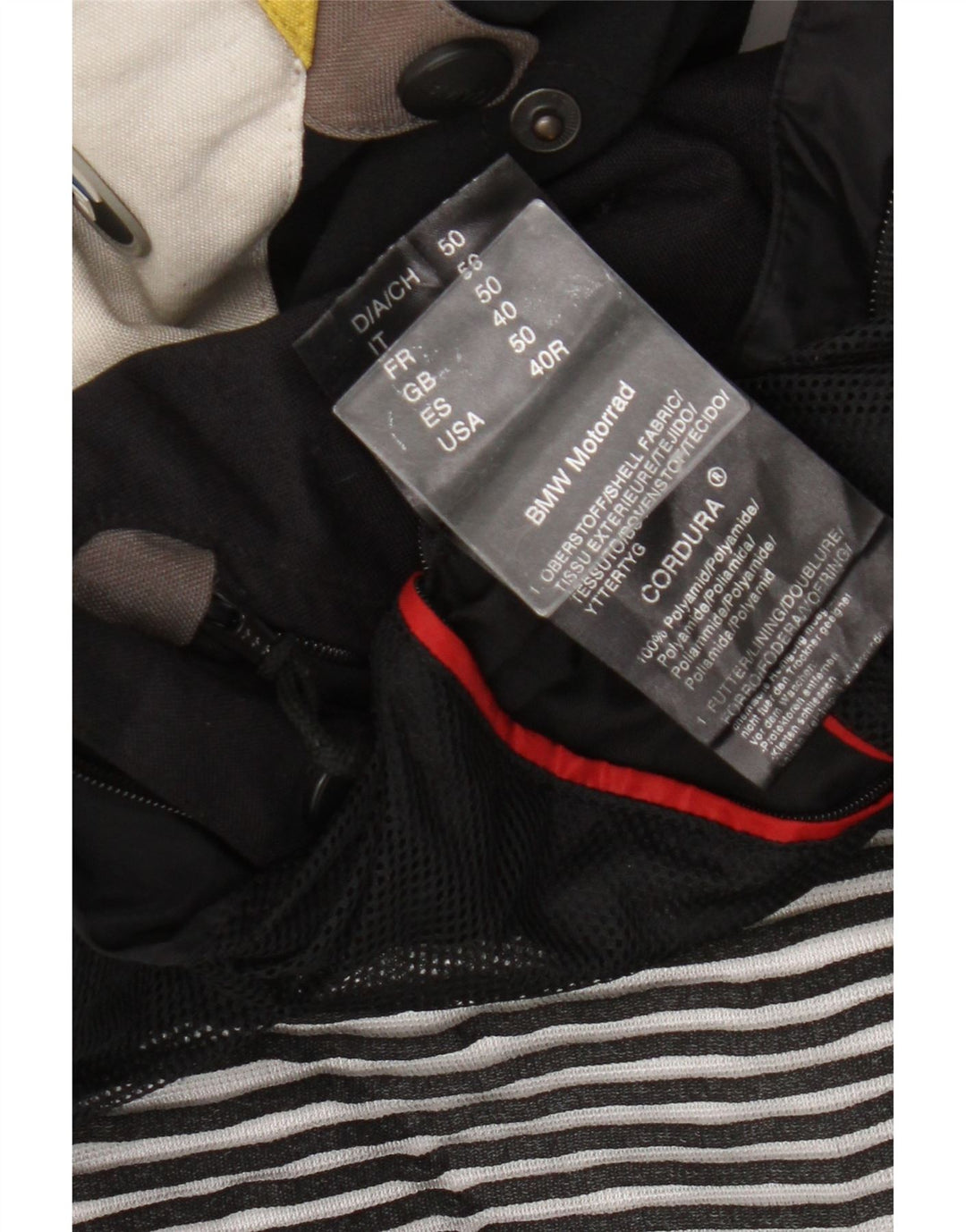 Мужская мотоциклетная куртка BMW Motorrad UK 40, большая черная с цветными блоками