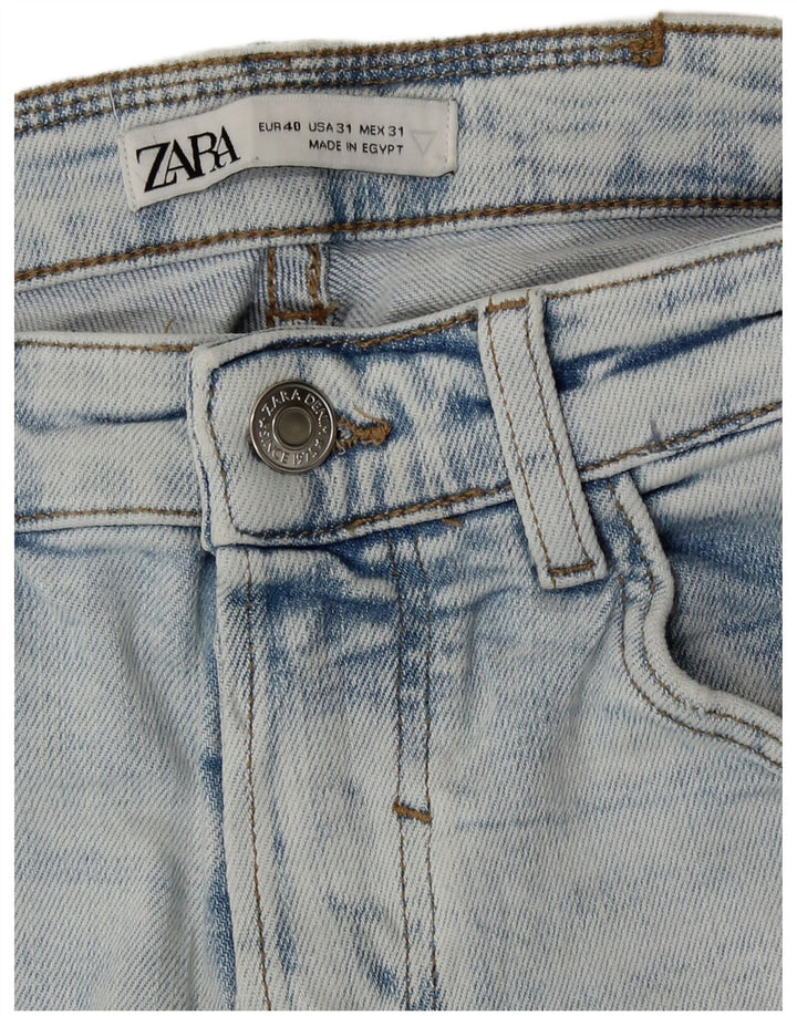 Мужские потертые узкие джинсы Zara EU 40 Medium W31 L29 синие