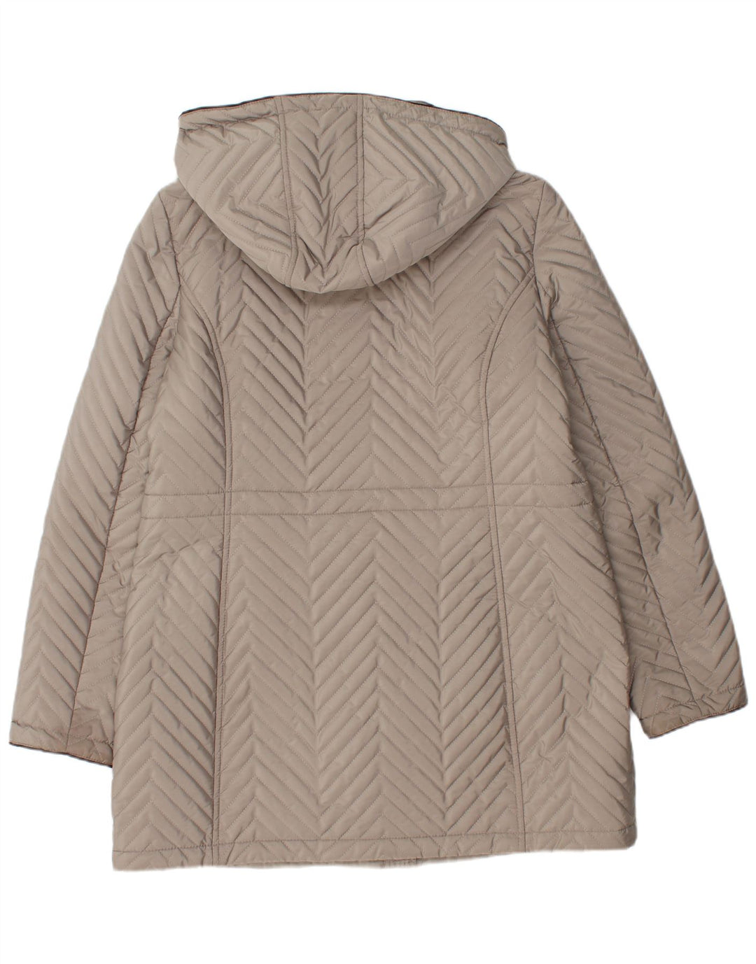 Женское стеганое пальто Dkny UK 16, большое серое