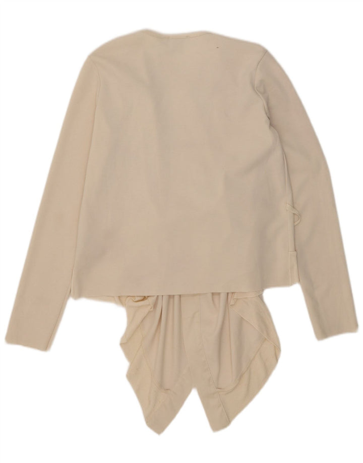 Женский асимметричный кардиган Zara UK 10, маленький, белый, полиэстер