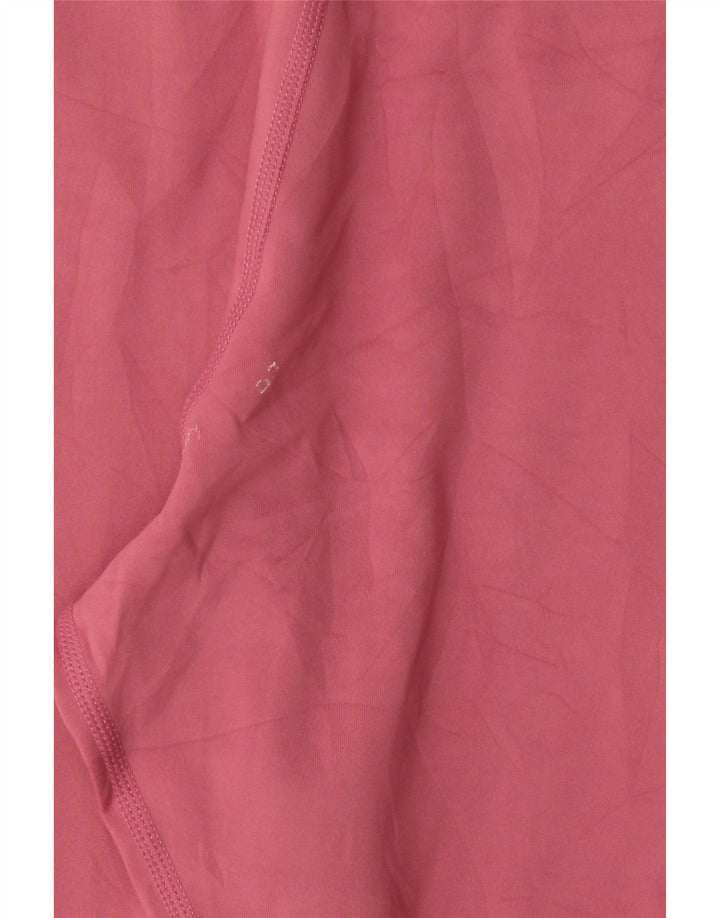 Женские леггинсы с рисунком Nike Dri Fit UK 14, большой розовый полиэстер