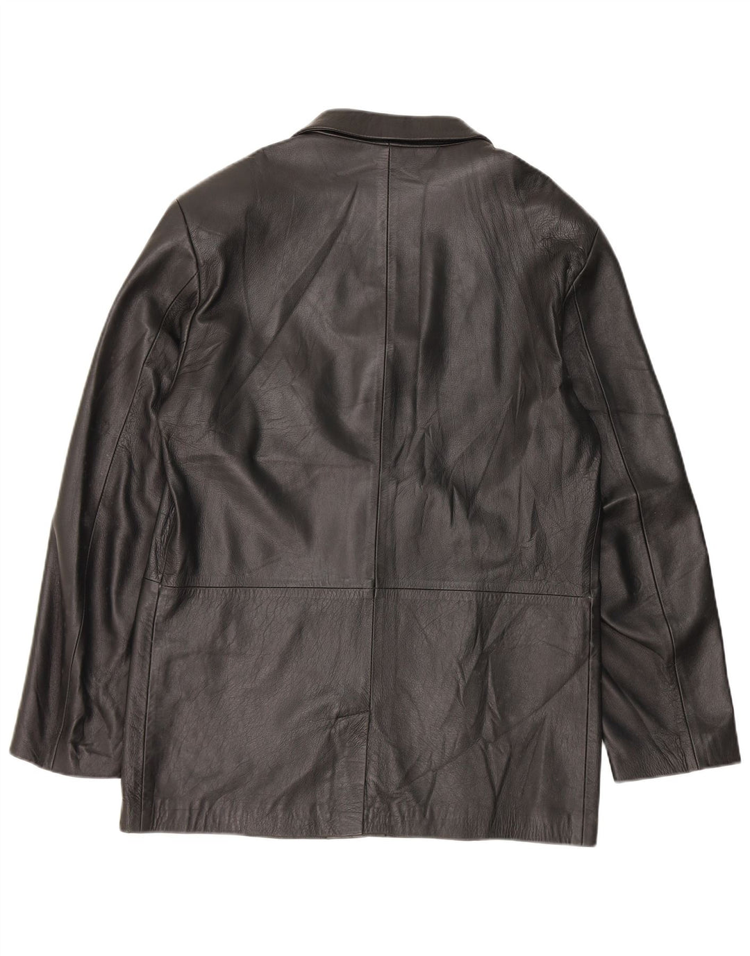 Винтажная мужская кожаная куртка IT 52 XL Черная