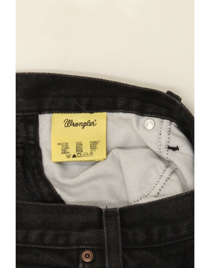 Мужские джинсы Wrangler Bootcut W34 L27, черные, хлопковые