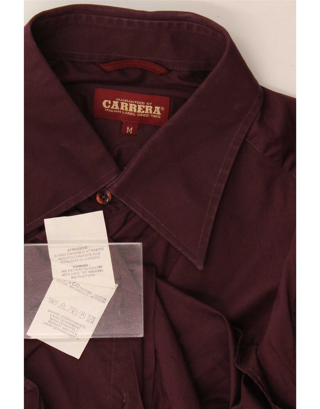 Мужская рубашка Carrera среднего цвета, бордовый хлопок
