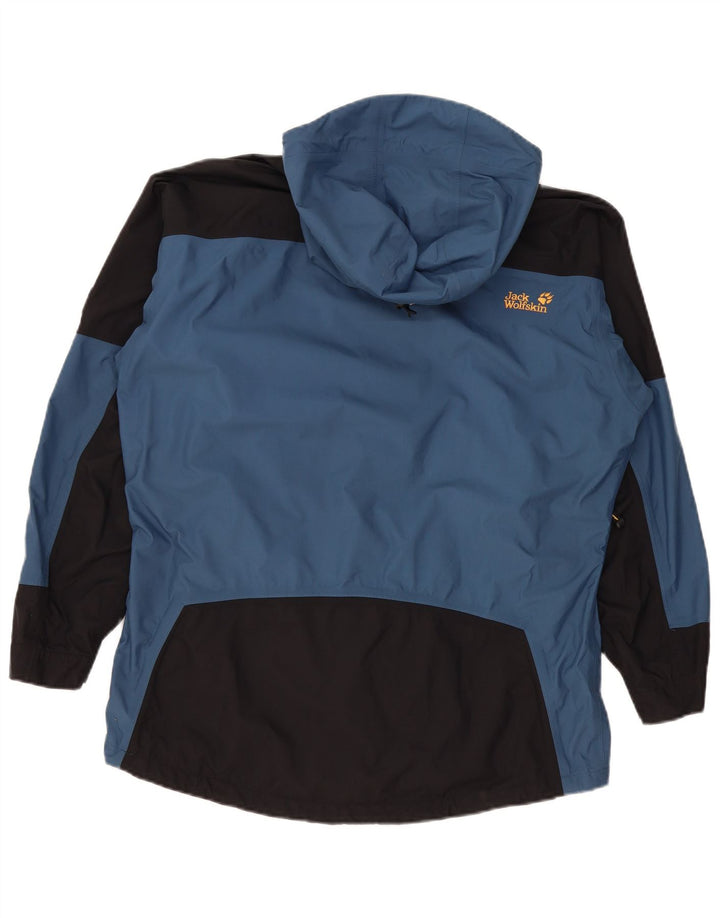 Женская ветровка с капюшоном Jack Wolfskin UK 12, средний синий