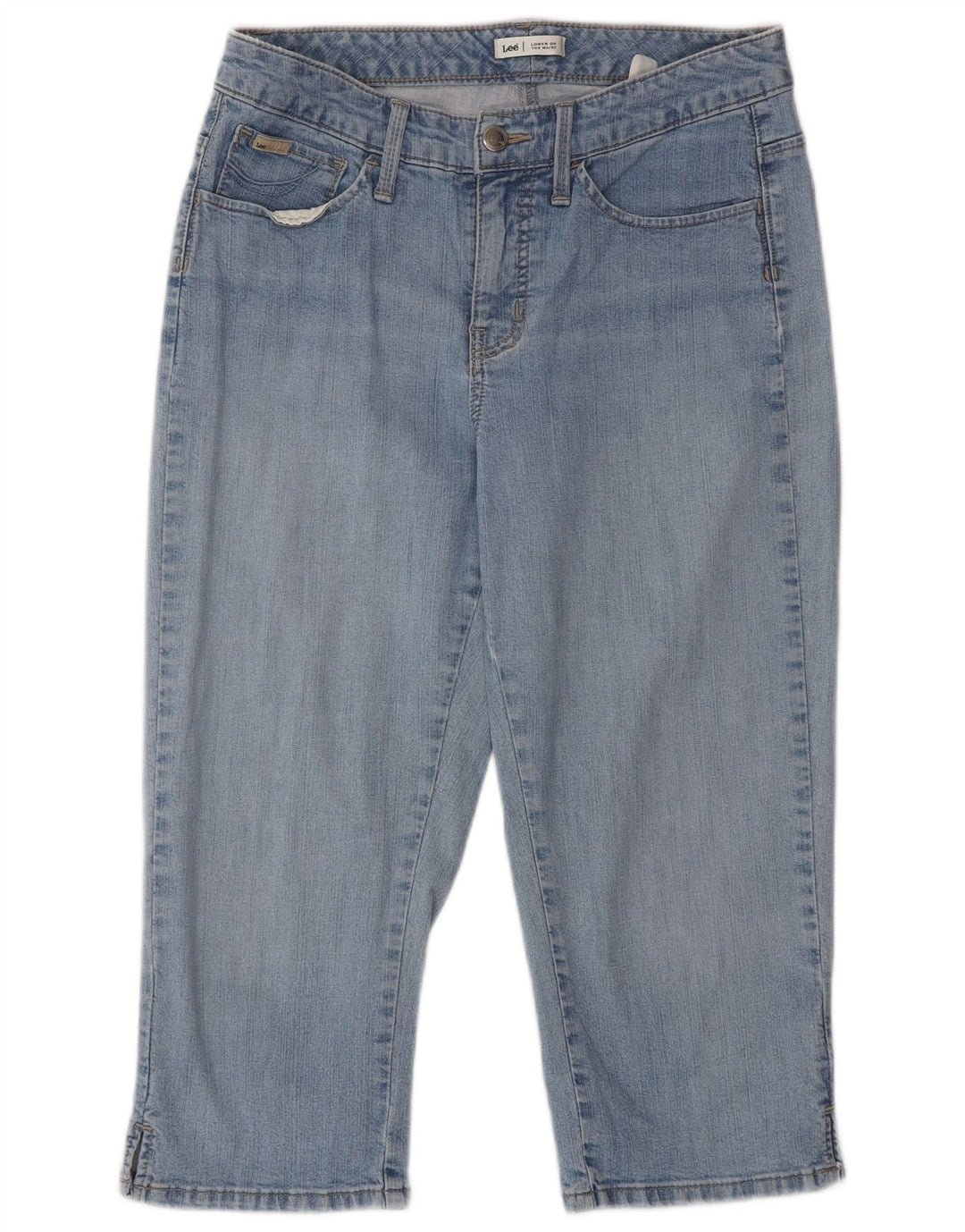 Женские капри с заниженной талией Lee W28 L20 синие