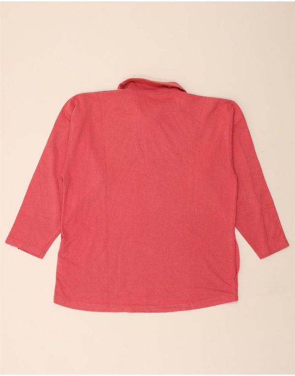 Мужской свитшот на молнии с рисунком ASICS, большой розовый хлопковый джемпер