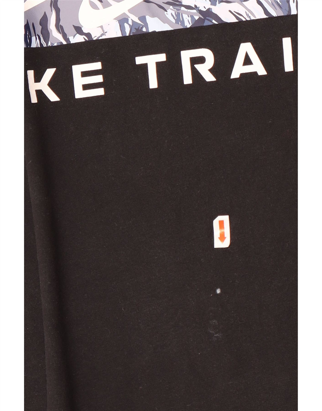 Мужская футболка с рисунком Nike Dri Fit, большой черный хлопковый топ