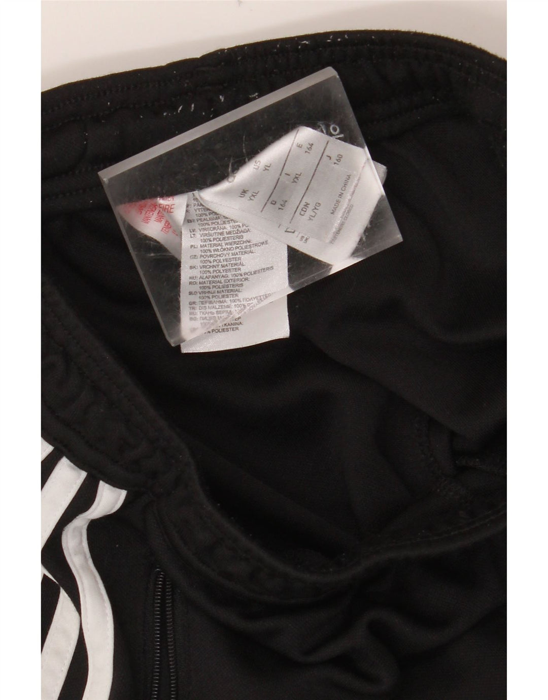 Спортивные брюки Climacool ADIDAS для мальчиков 13–14 лет, черные цветные блоки, размер XL