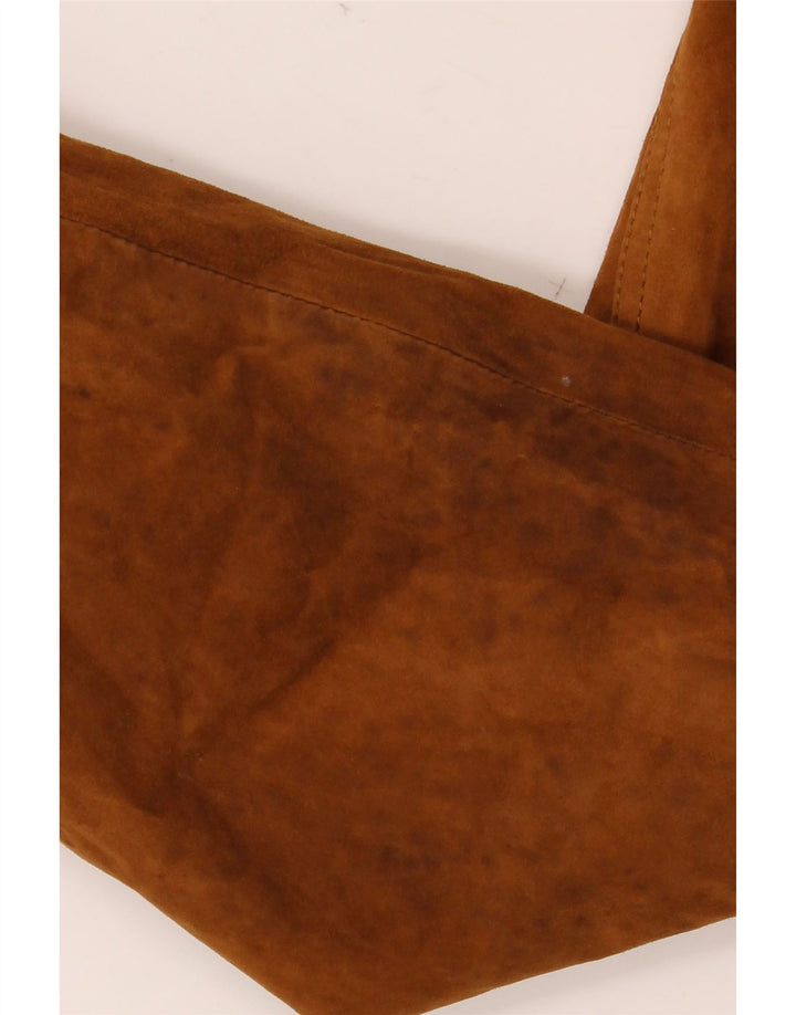 Мужской замшевый бомбер VINTAGE IT 58 4XL Коричневый кожаный