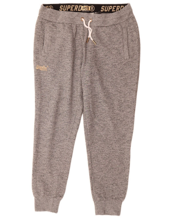 Женские спортивные брюки Superdry Joggers UK 16, большой серый хлопок с крапинками