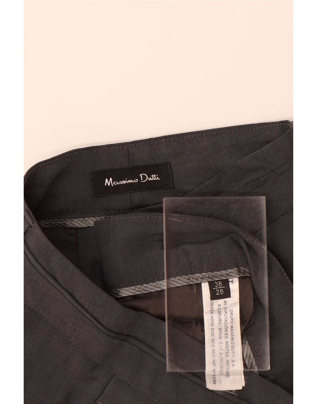 MASSIMO DUTTI Женские прямые костюмные брюки EU 38 Small W28 L33 Серые шерстяные