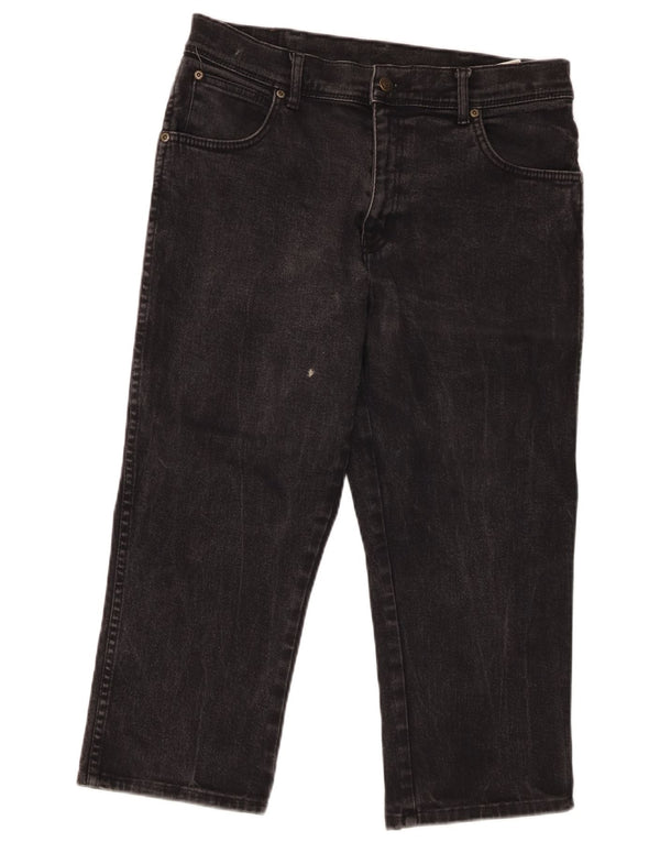 Мужские капри Wrangler прямого кроя стандартного кроя W34 L22, черный хлопок
