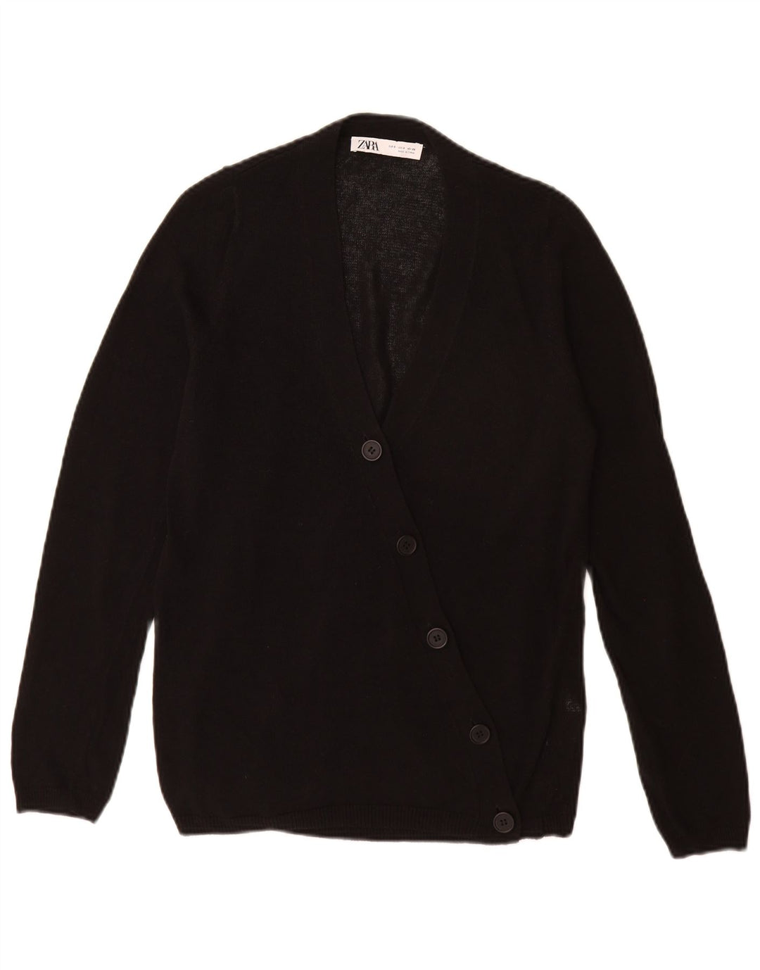 Женский кардиган Zara UK 10, маленький черный акрил