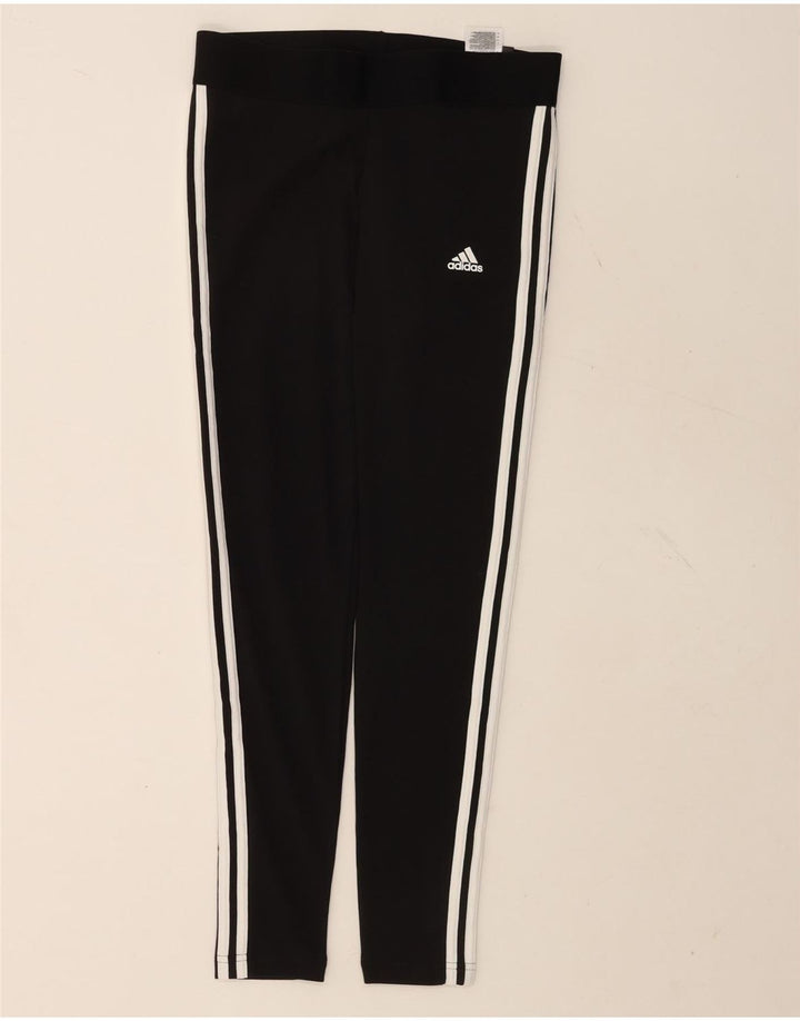 Женские леггинсы Adidas UK 12/14, средний черный хлопок, черный