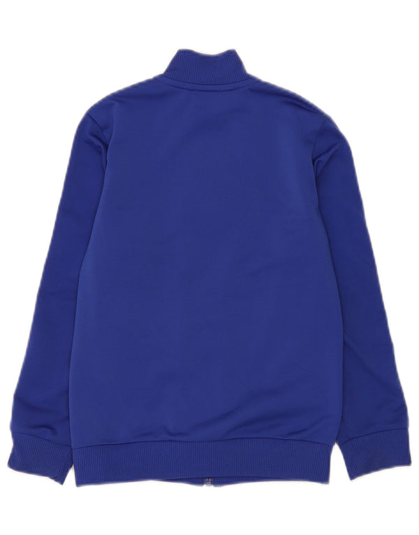 Спортивный костюм Adidas для мальчиков, верхняя куртка 7-8 лет, синяя, полиэстер с цветными блоками
