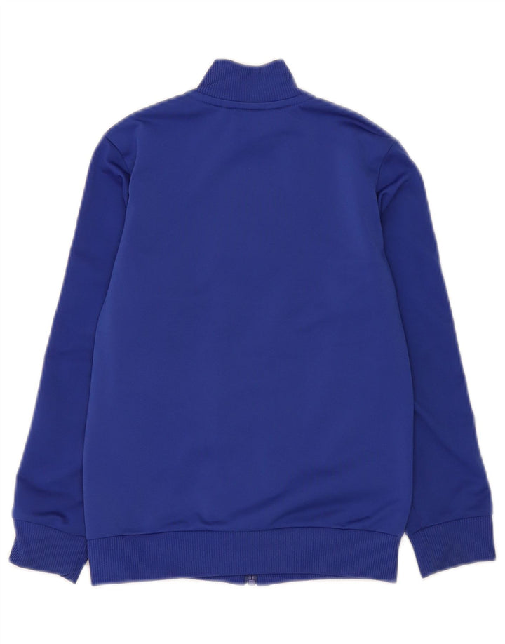 Спортивный костюм Adidas для мальчиков, верхняя куртка 7-8 лет, синяя, полиэстер с цветными блоками