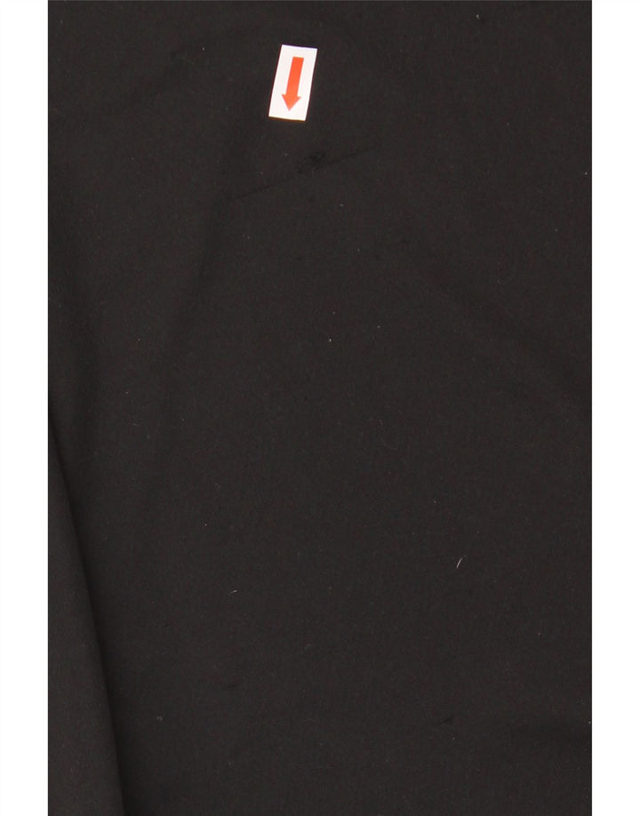 Футболка ADIDAS Climalite для мальчиков, топ 13–14 лет, черный полиэстер с цветными блоками