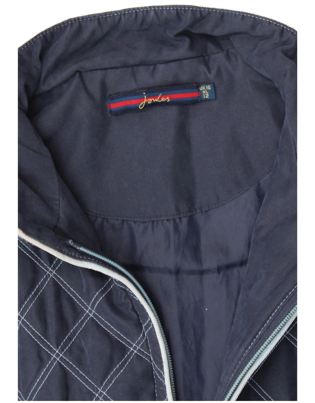 Женский стеганый жилет Joules UK 16, большой размер, темно-синий, полиэстер