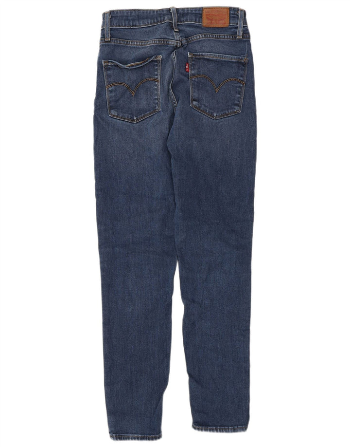 Женские джинсы скинни Levi's 721 с высокой посадкой W27 L30 синие из лиоцелла