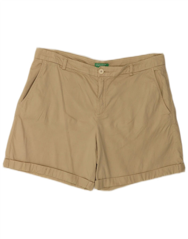 Женские шорты чинос BENETTON W34, большие, желтые