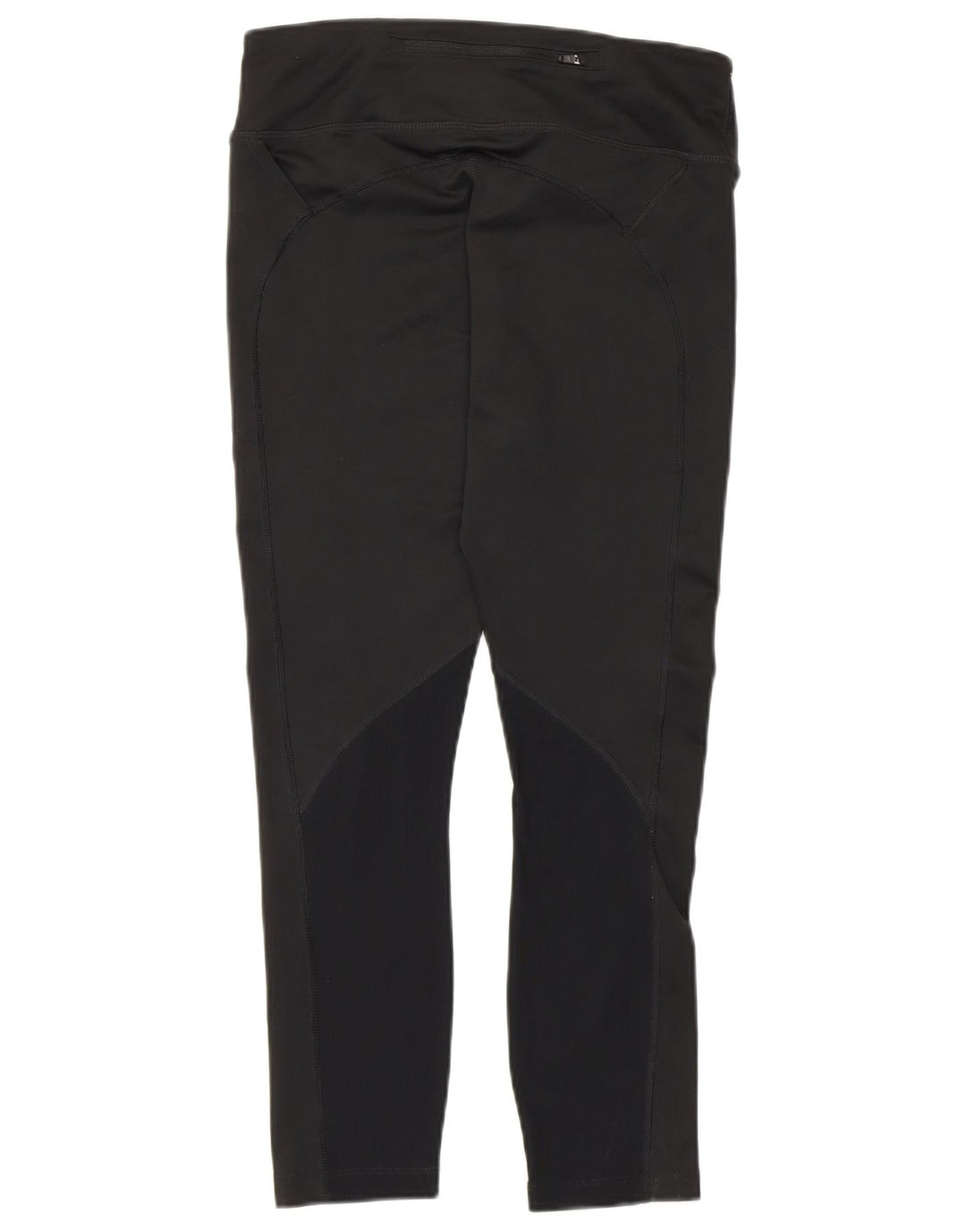 Женские укороченные леггинсы Nike Dri Fit UK 12, средний черный полиэстер