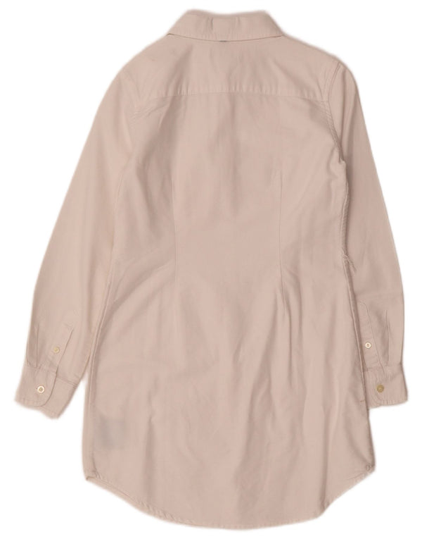 Платье-рубашка для девочек 7-8 лет RALPH LAUREN, белый хлопок