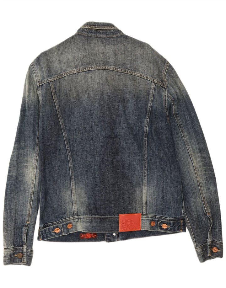 Мужская джинсовая куртка Superdry UK 42 XL, синяя, хлопок