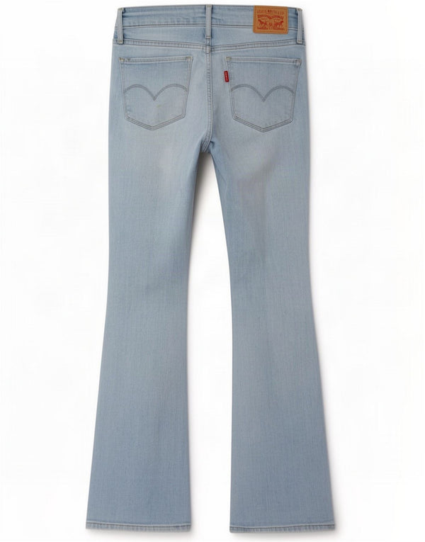 Levi's 715 Женские потертые джинсы Bootcut W26 L30, синий хлопок