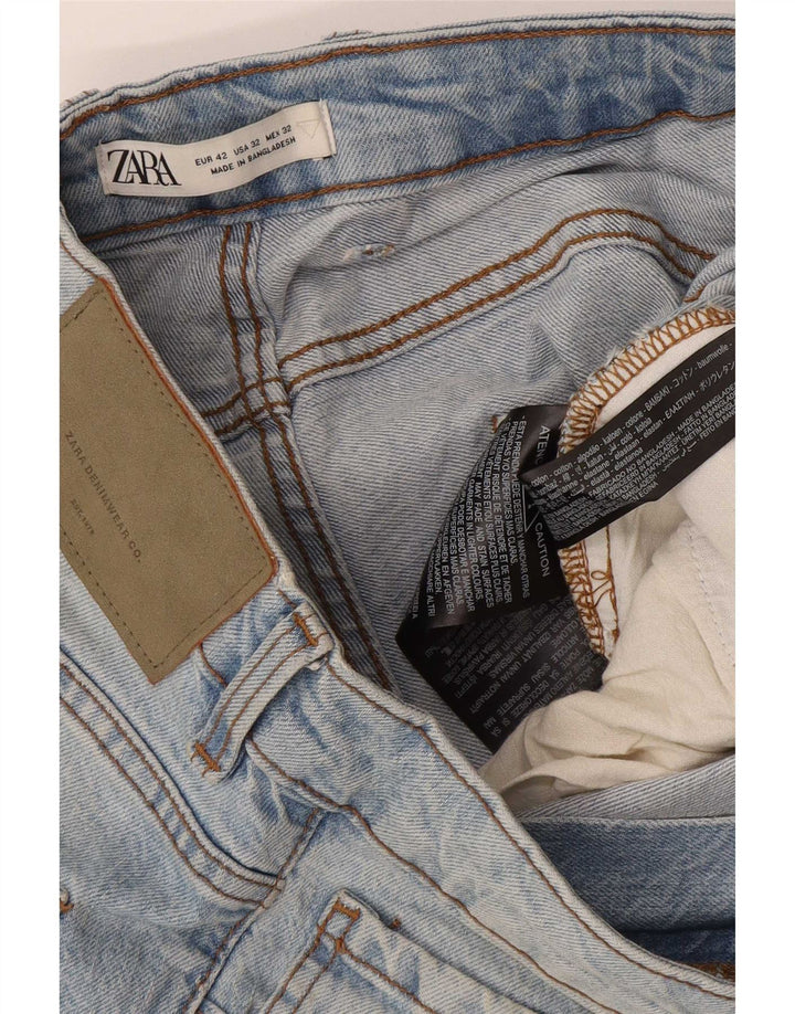 Мужские джинсовые шорты Zara EU 42, большие, W32, синие, хлопок
