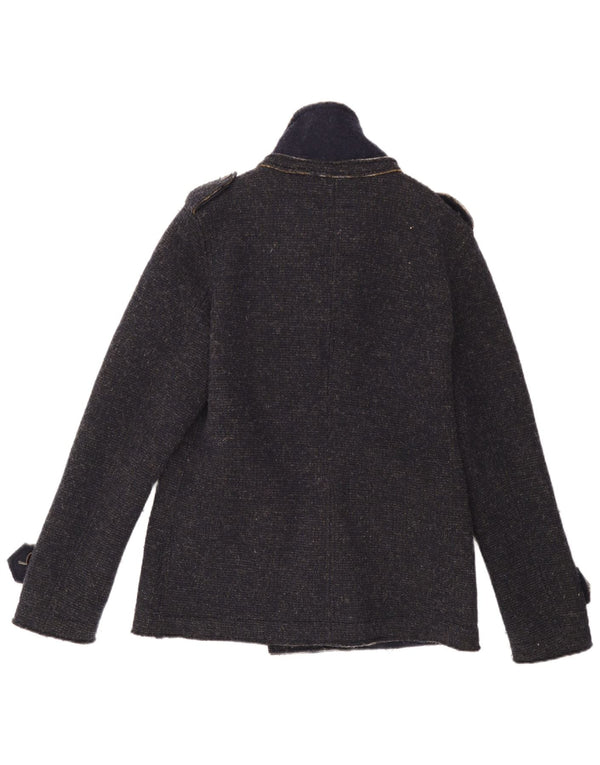 Мужское полупальто Mixture UK 40, большой темно-синий полиэстер