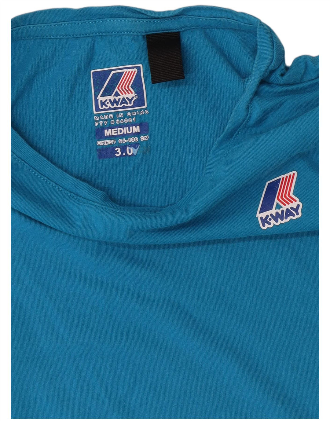 Женская футболка K-Way Top UK 14 Medium Blue