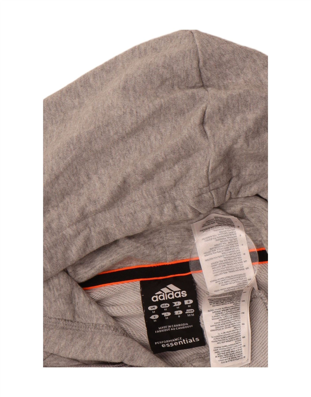 ADIDAS Mens Graphic Hoodie Jumper Medium Grey Cotton Vintage Adidas and Second-Hand Adidas from Messina Hembry 