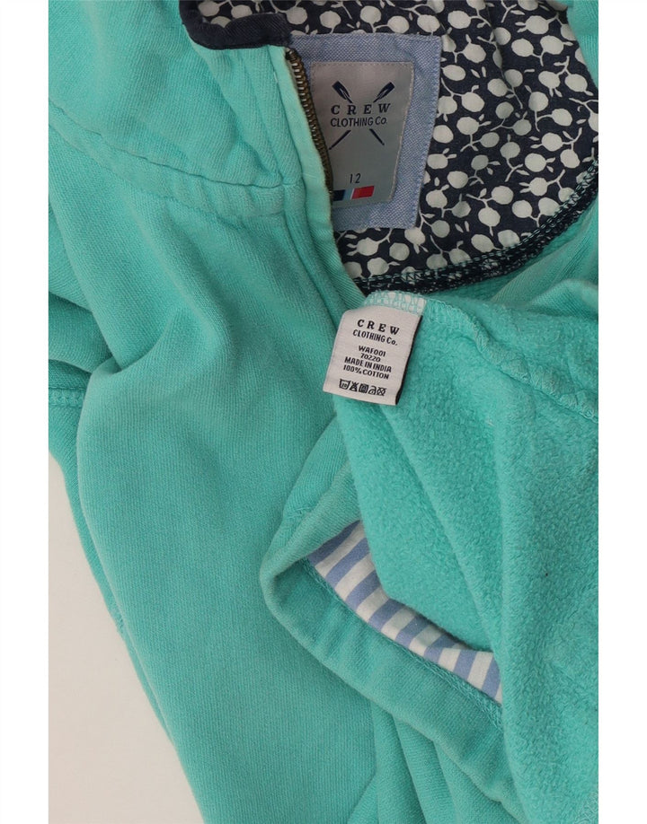 CREW CLOTHING Женский джемпер-толстовка оверсайз UK 12, средний зеленый цвет