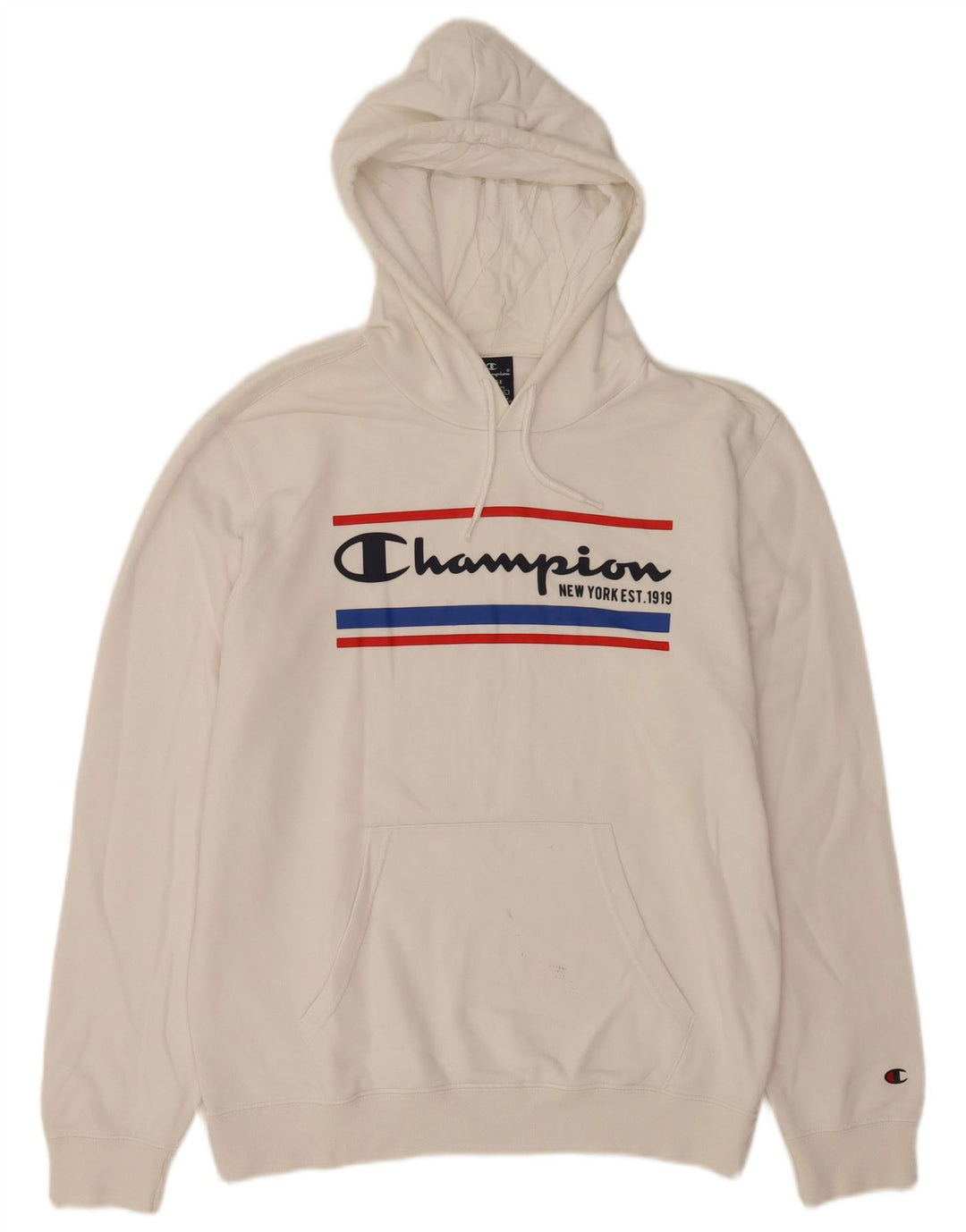 Мужской джемпер с капюшоном Champion, большой белый