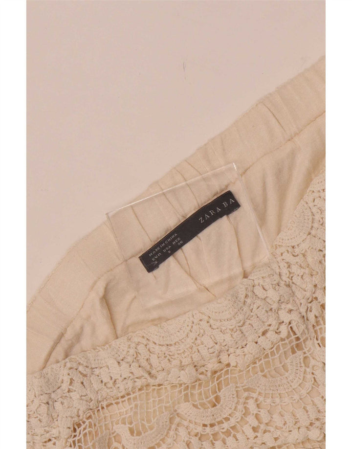 Женские шорты крючком Zara, маленькие W26 Off White