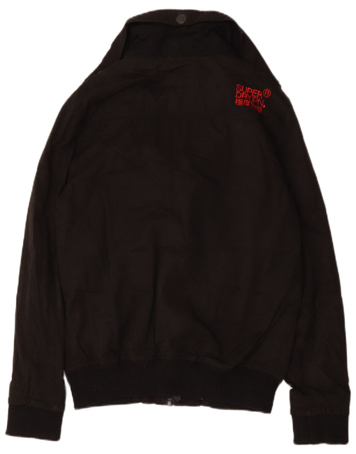 Мужская куртка-бомбер Superdry UK 36, маленькая, черная, полиэстер