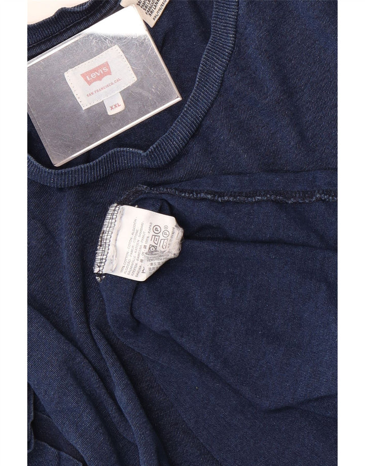 Мужская футболка Levi's Top 2XL, синяя, хлопок