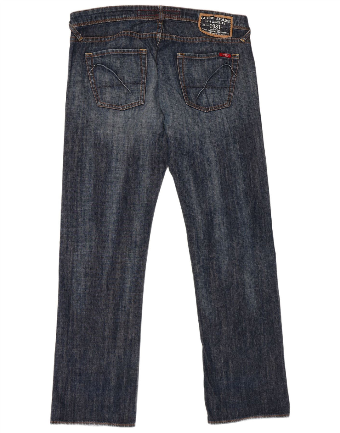 Мужские прямые джинсы Guess W38 L34 синие, хлопок